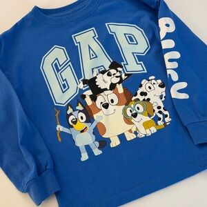 GAP Kids Bluey Cartoon Character Long Sleeve Tee